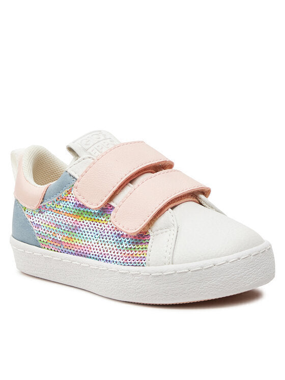 Gioseppo Girls' Multicolour Velcro Sneakers with Sequins for Kids