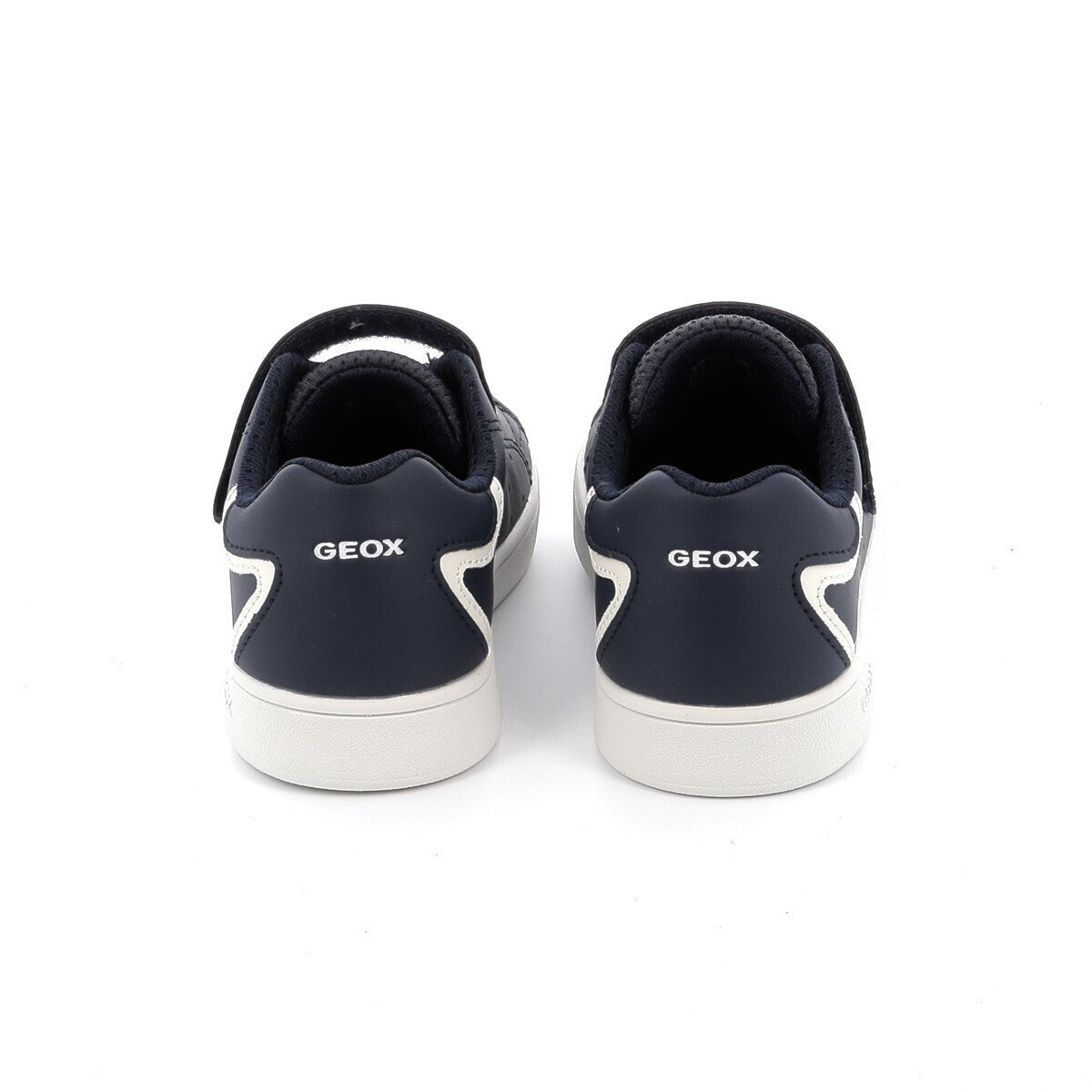 Geox Eclyper Breathable Lightweight Kids' Anatomical Sneakers with Velcro Closure, Navy Blue