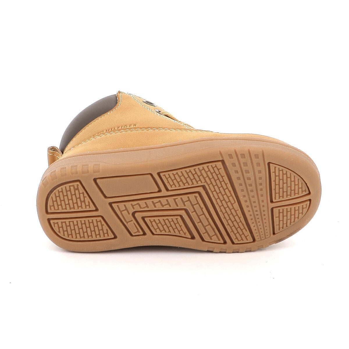 Tommy Hilfiger Kids' Brown Lace-Up Boots: Warm Fleece Lined Synthetic Leather