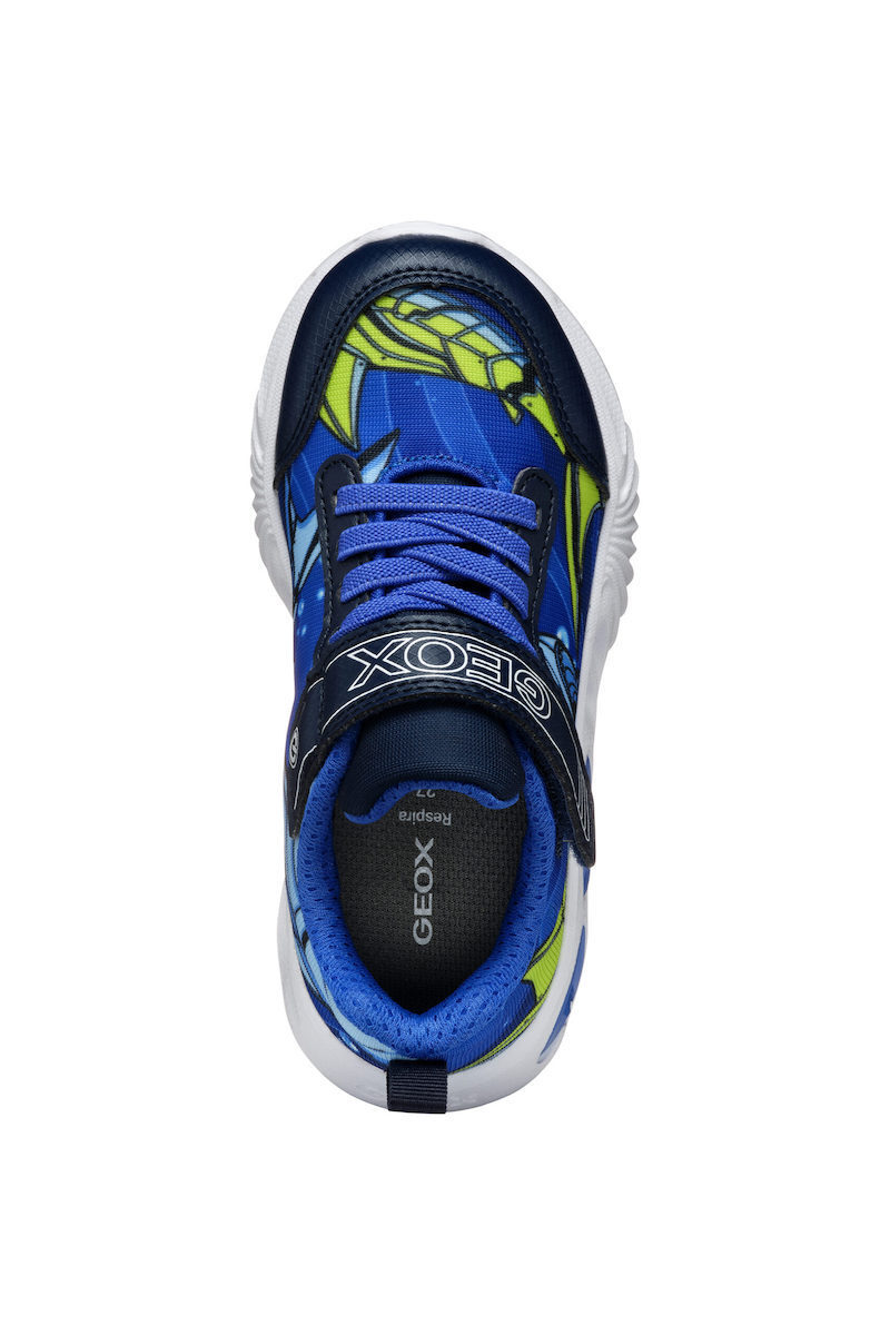 Geox Boy's light-up Sneakers and Breathable Waterproof Sole J45DZB