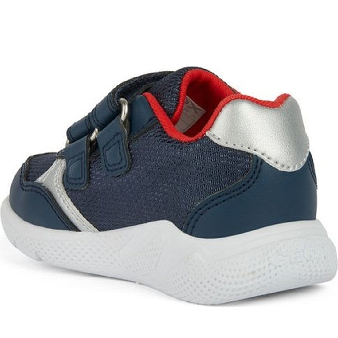 Geox Boys' Navy and Red Sprintye Sneakers - Comfortable, Breathable, and Stylish
