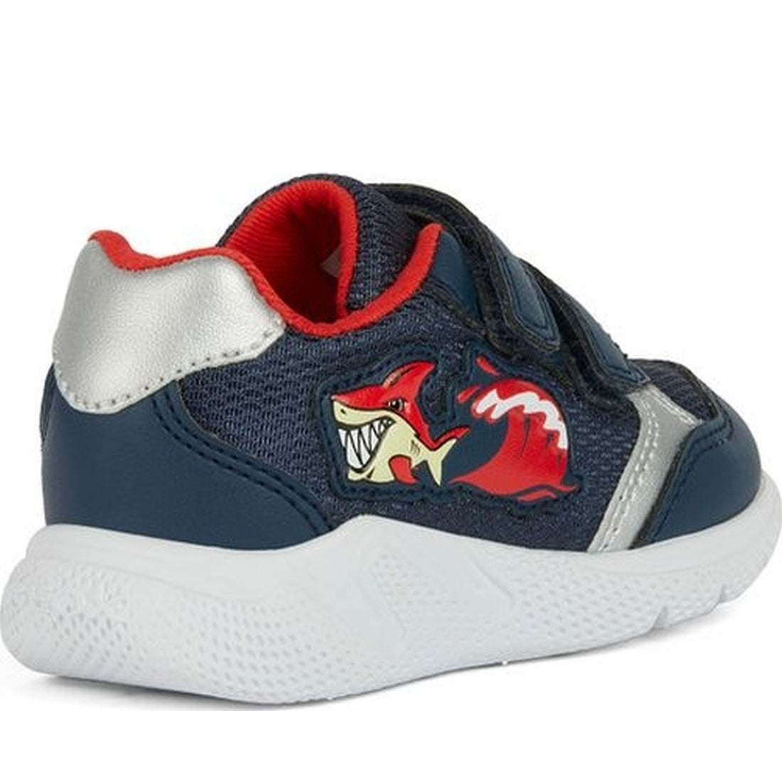 Geox Boys' Navy and Red Sprintye Sneakers - Comfortable, Breathable, and Stylish