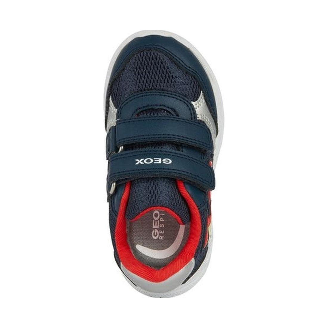 Geox Boys' Navy and Red Sprintye Sneakers - Comfortable, Breathable, and Stylish