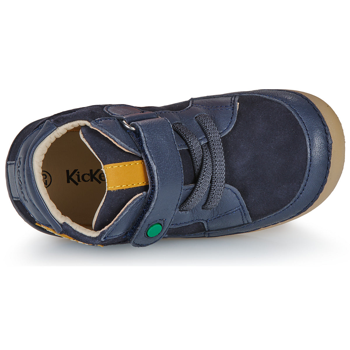 Kickers SOKISTIC Marine Dark Blue Leather first steps ankle boots 972440