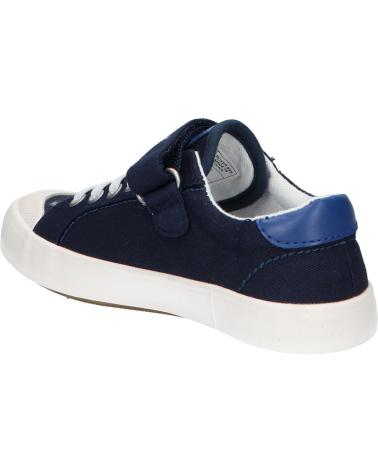 Kickers Kickgoldi Kids' Canvas Navy Sneakers with Easy Hook-and-Loop Closure