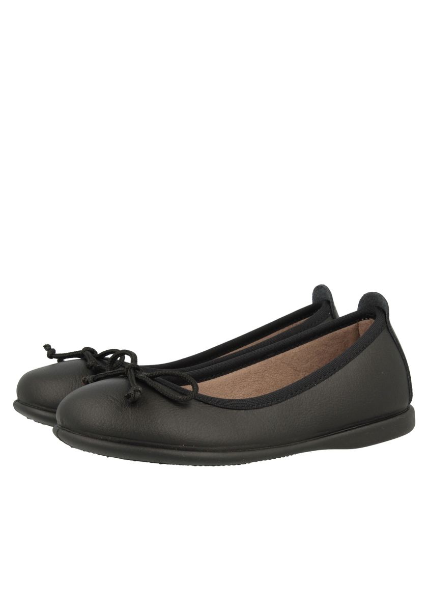 Gioseppo Voltaire black School Ballerinas with Bow Detail 37338
