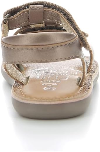 Cloonimals MOD8 Adjustable Brown Baby Girl Sandals – Soft Comfort