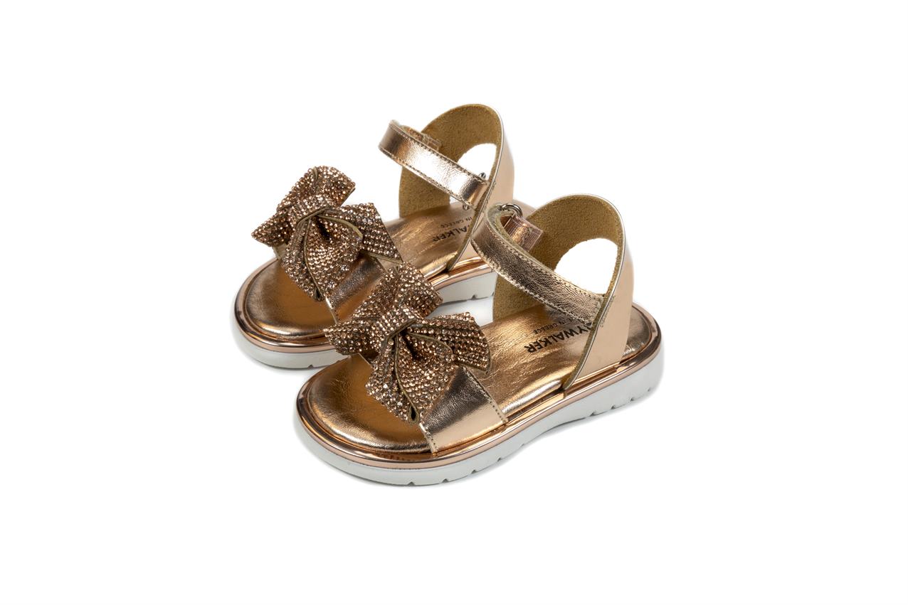 Babywalker Exclusive Copper Girls' Baptismal Shoes - Elegant Special Occasion Footwear