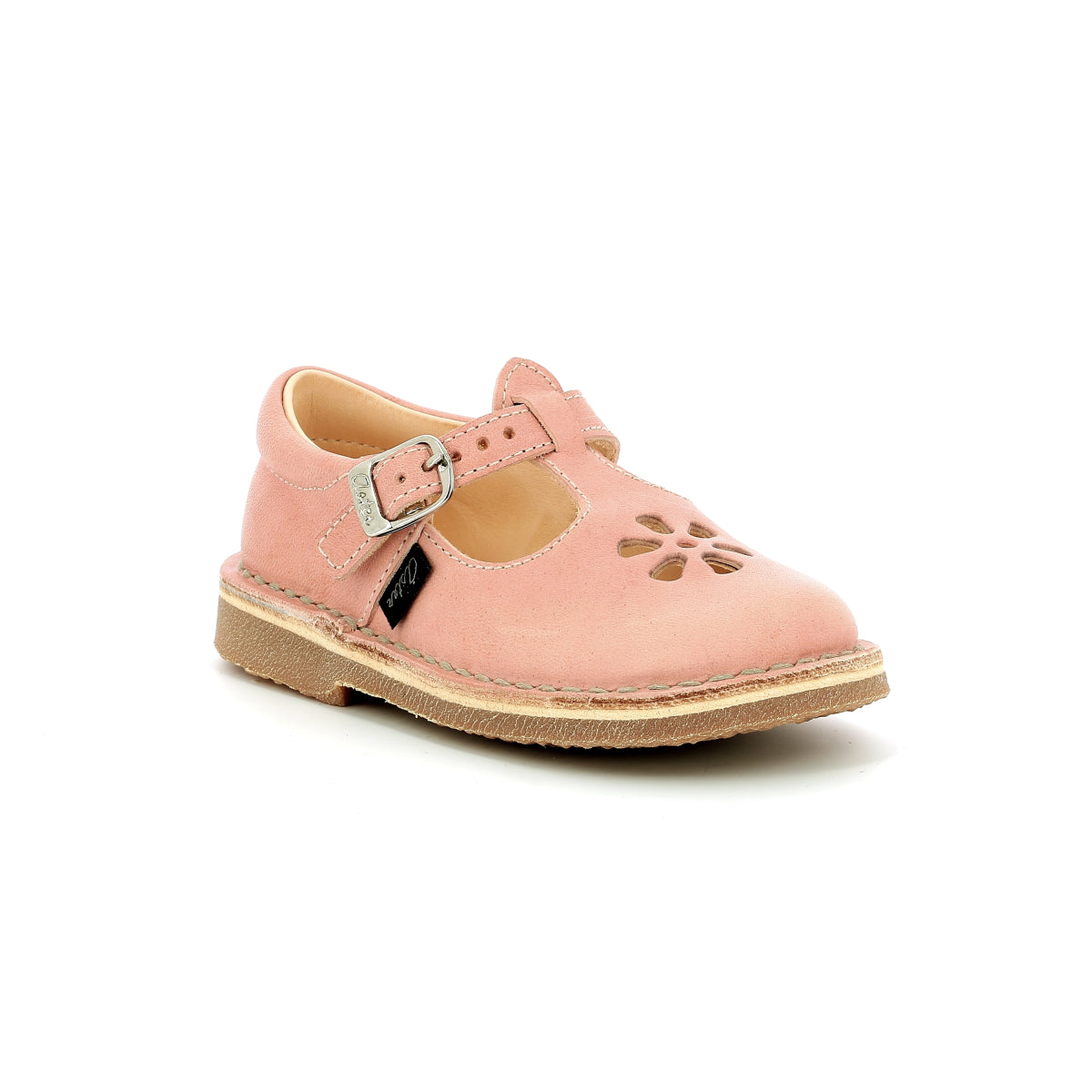 Aster Dingo-2 Kids' Light Pink Leather T-Bar Shoes: Comfort, Support, Style