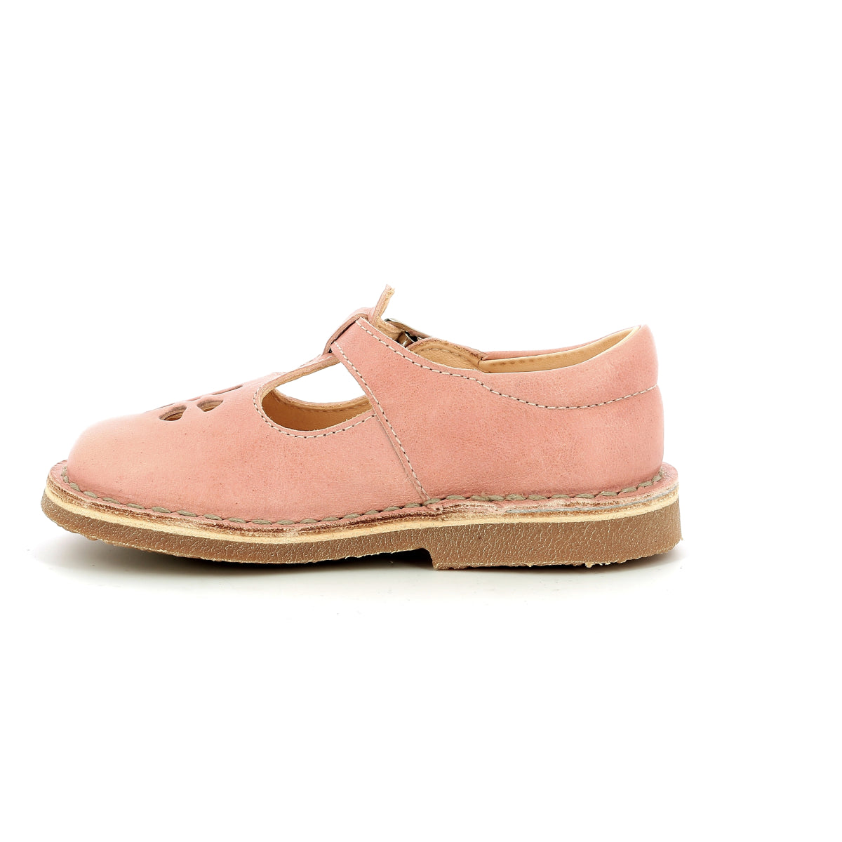 Aster Dingo-2 Kids' Light Pink Leather T-Bar Shoes: Comfort, Support, Style