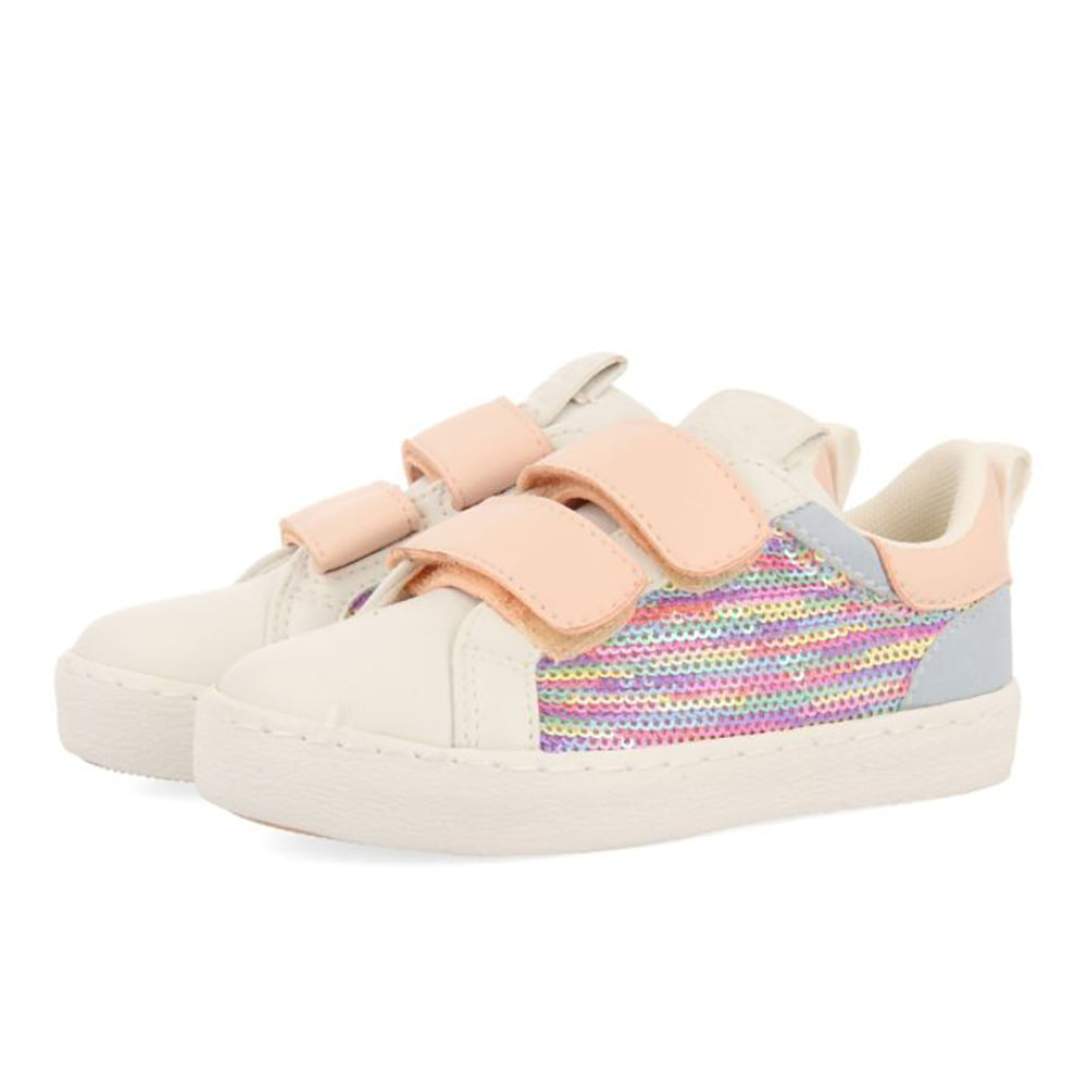 Gioseppo Girls' Multicolour Velcro Sneakers with Sequins 71455