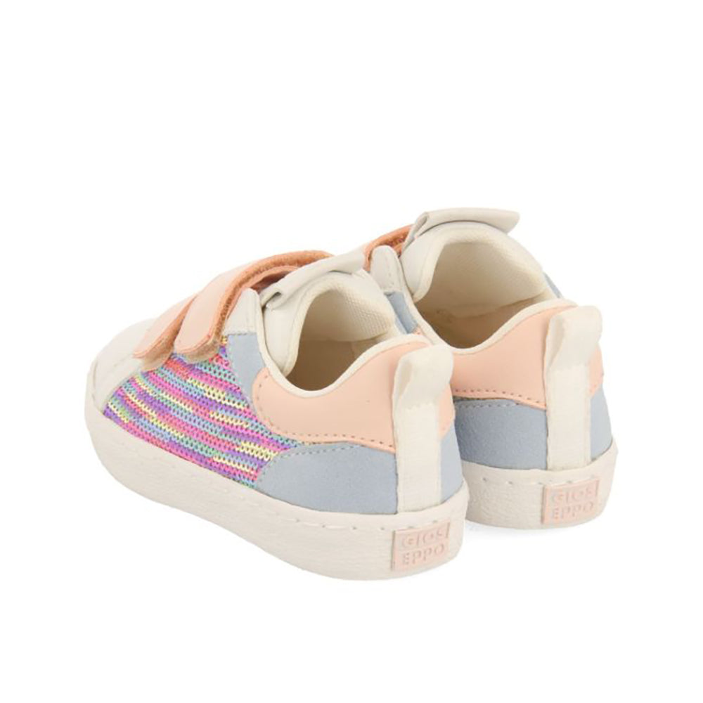 Gioseppo Girls' Multicolour Velcro Sneakers with Sequins 71455