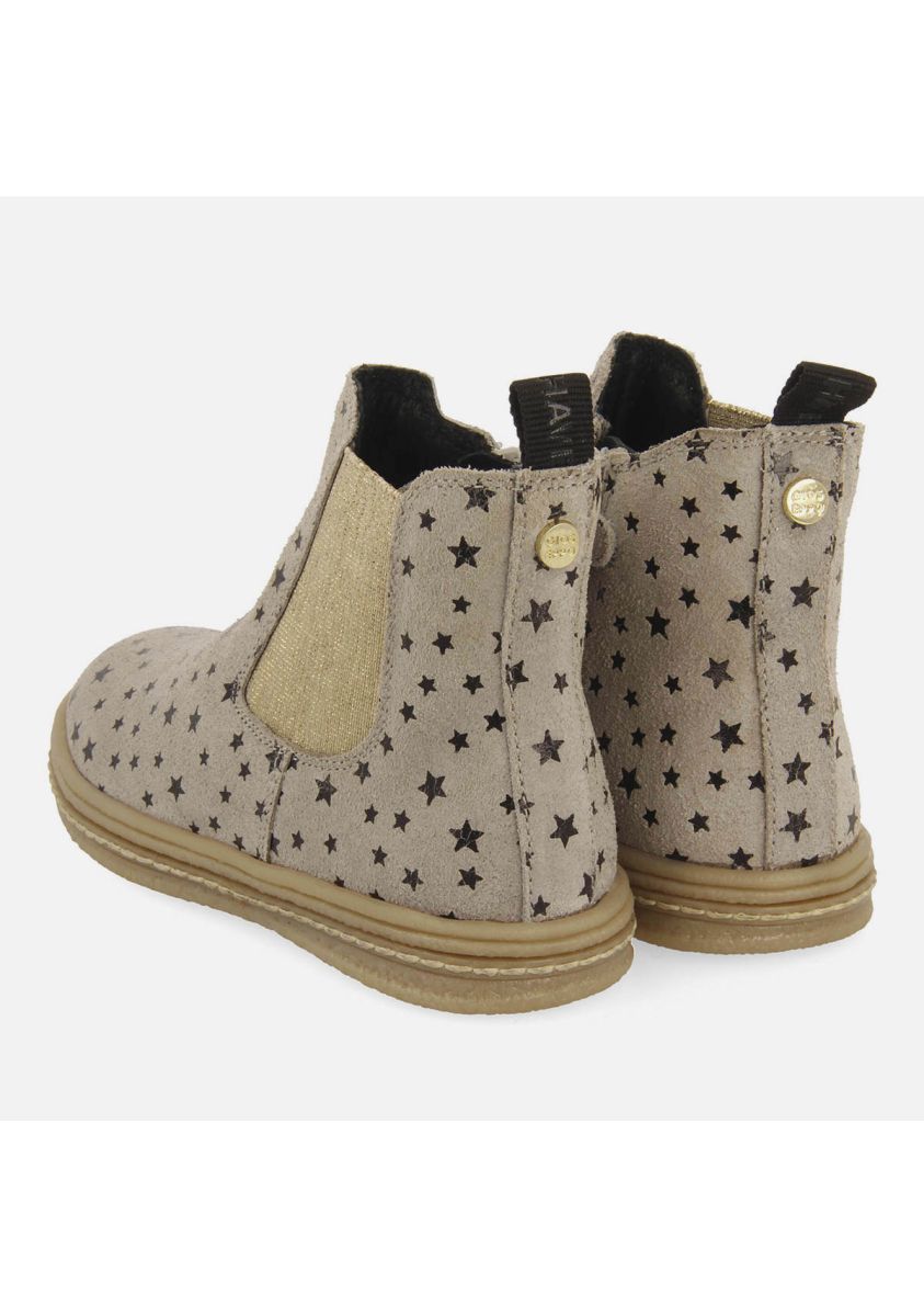 Gioseppo Kids' Gray Suede Star Ankle Boots - Stylish & Comfortable Footwear