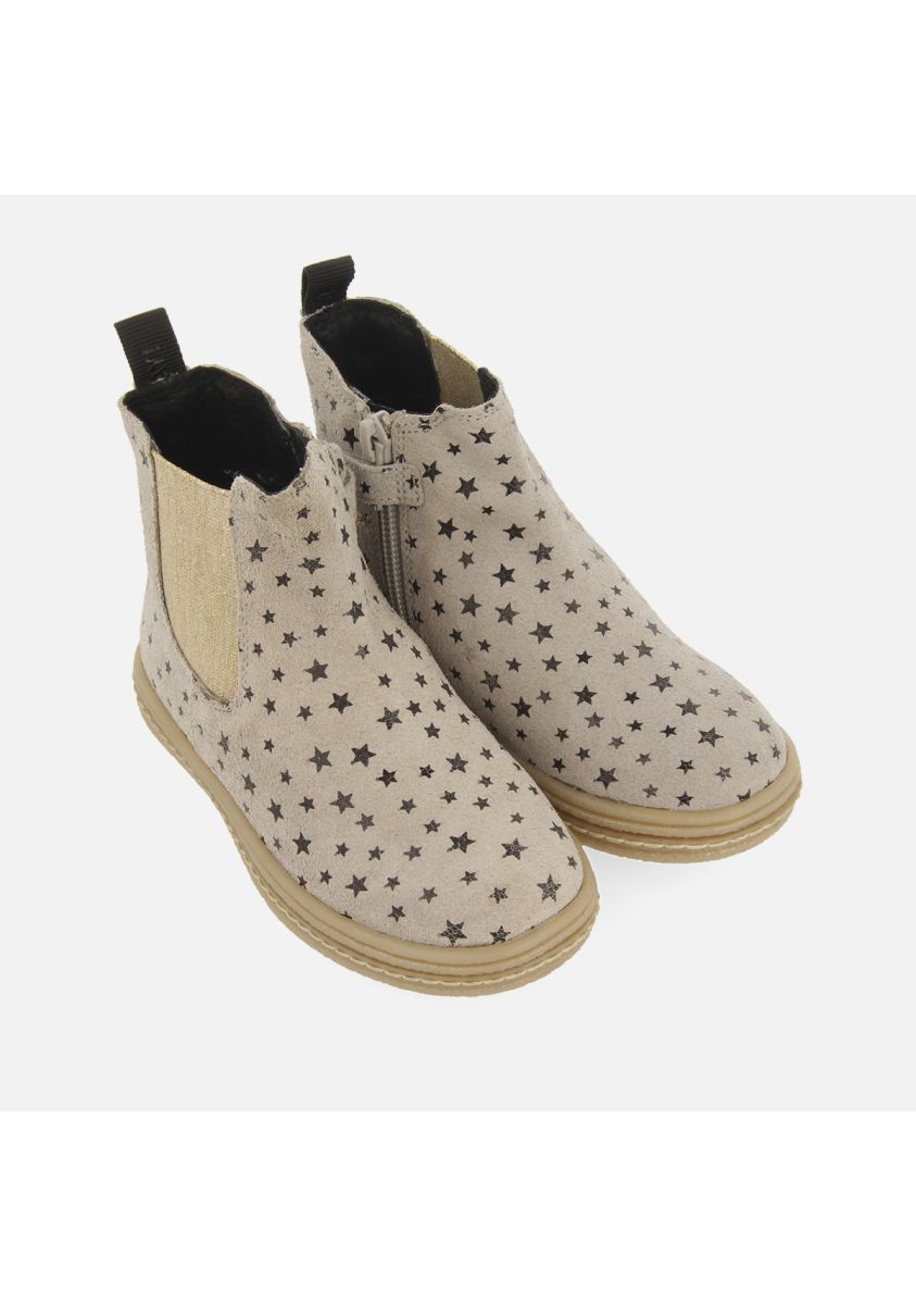 Gioseppo Kids' Gray Suede Star Ankle Boots - Stylish & Comfortable Footwear