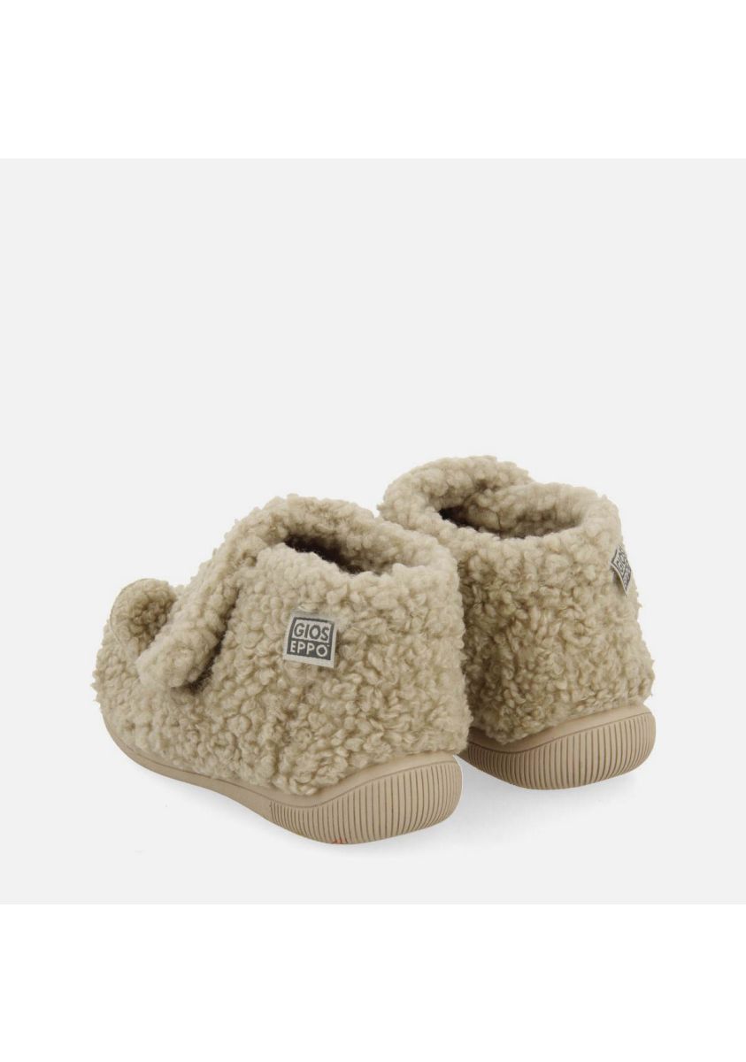 Premium Beige Sheepskin-Lined Indoor Boot Slippers for Ultimate Comfort