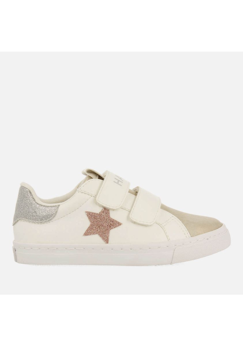 Gioseppo Orkeny White Sequin Tennis Shoes with Memory Effect Insole