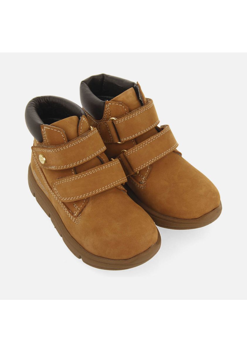 Gioseppo Women's Tan Leather Conklin Ankle Boots with Adjustable Closures