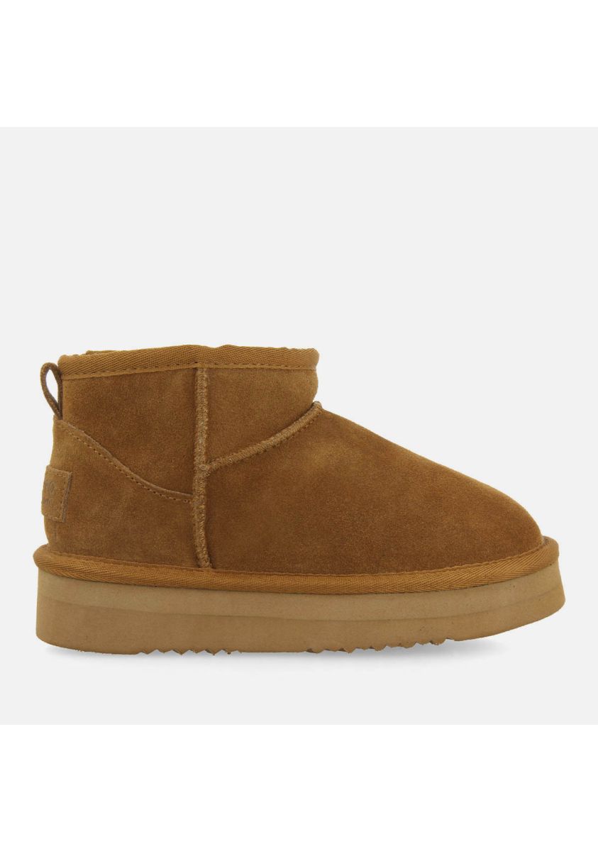 Cozy Brown Kids' Australian Style Leather Boots with Breathable Polyester Lining
