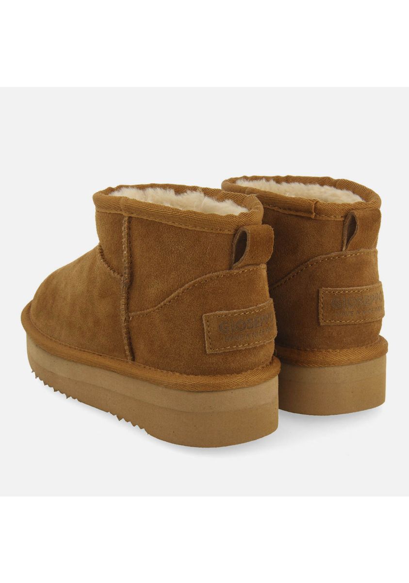 Cozy Brown Kids' Australian Style Leather Boots with Breathable Polyester Lining