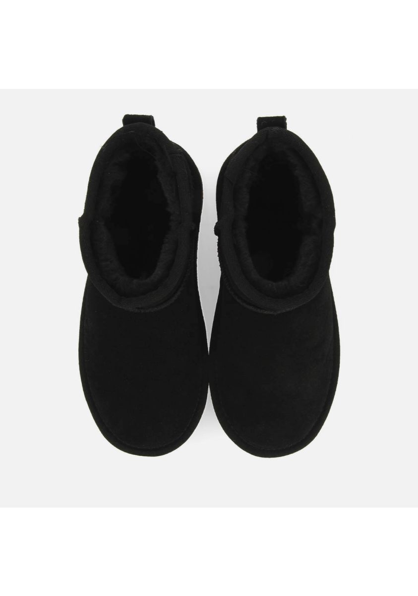 Gioseppo Kid's Black Australian-Style Boots: Warm & Breathable Polyester Lined Comfort