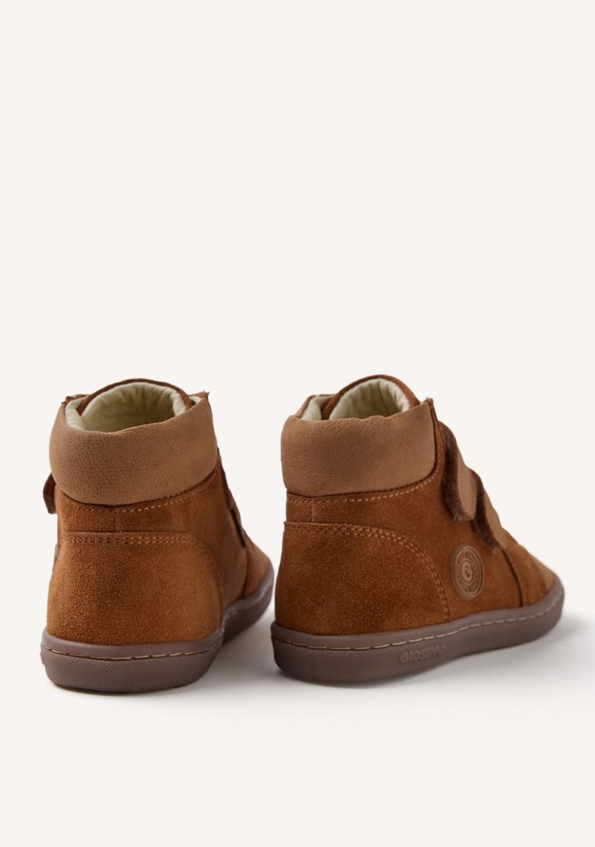 Gioseppo Barefoot Kids Suede Leather Ankle Boots - Flexible, Wide Toe, Natural Stride