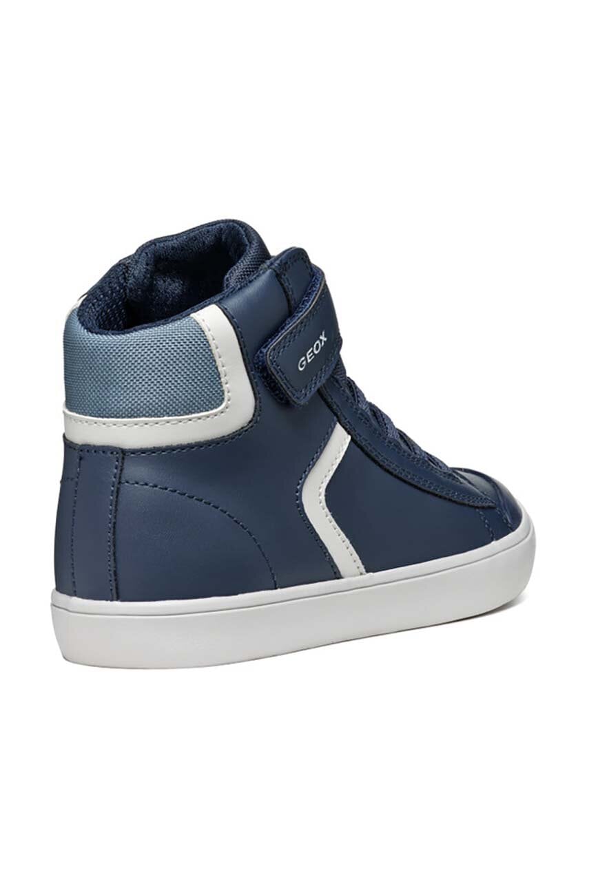 Geox JISLI Kids' Breathable Navy Blue Sneakers with Hook-and-Loop Closure