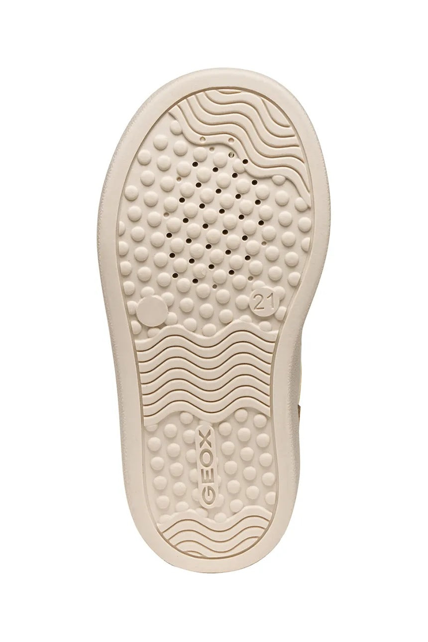 Geox Nashik Kids' Beige Closed Shoes - Nappa Suede Textile, Velcro Fastening