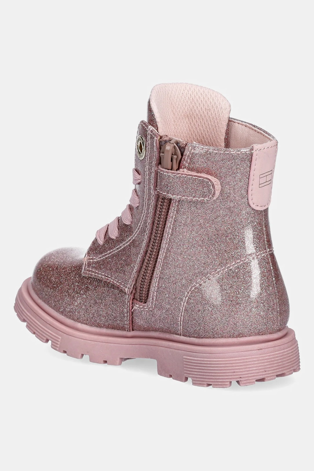 Tommy Hilfiger Shiny Pink girls Laced Ankle Boots T1A5-34005