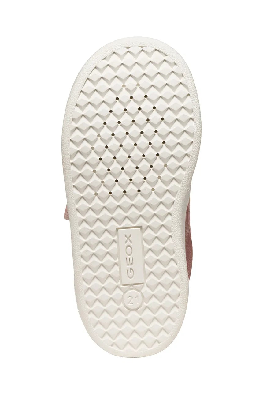 Geox ECLYPER Kids' Breathable Velcro Sneakers: Pink, Waterproof, Durable Comfort