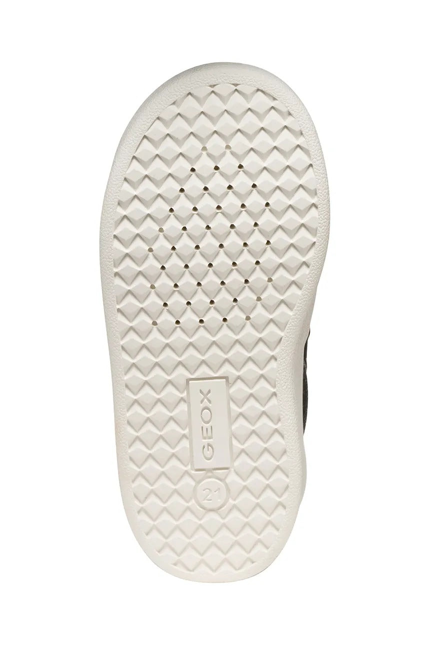 Geox ECLYPER Kids' Grey Breathable Sneakers - Easy Velcro Closure