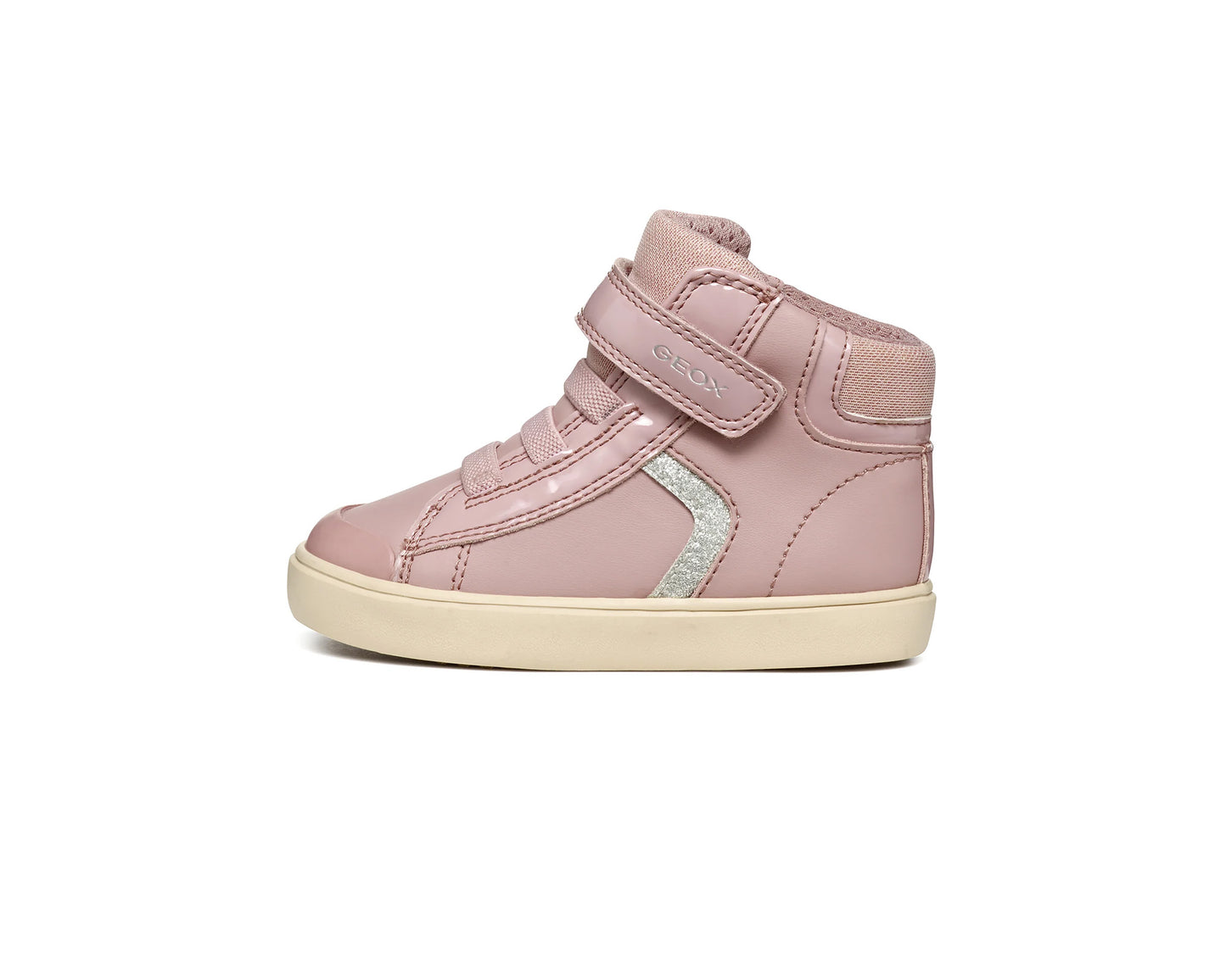 GEOX Girl Pink Breathable high-top Sneakers with Removable Insole B461MA