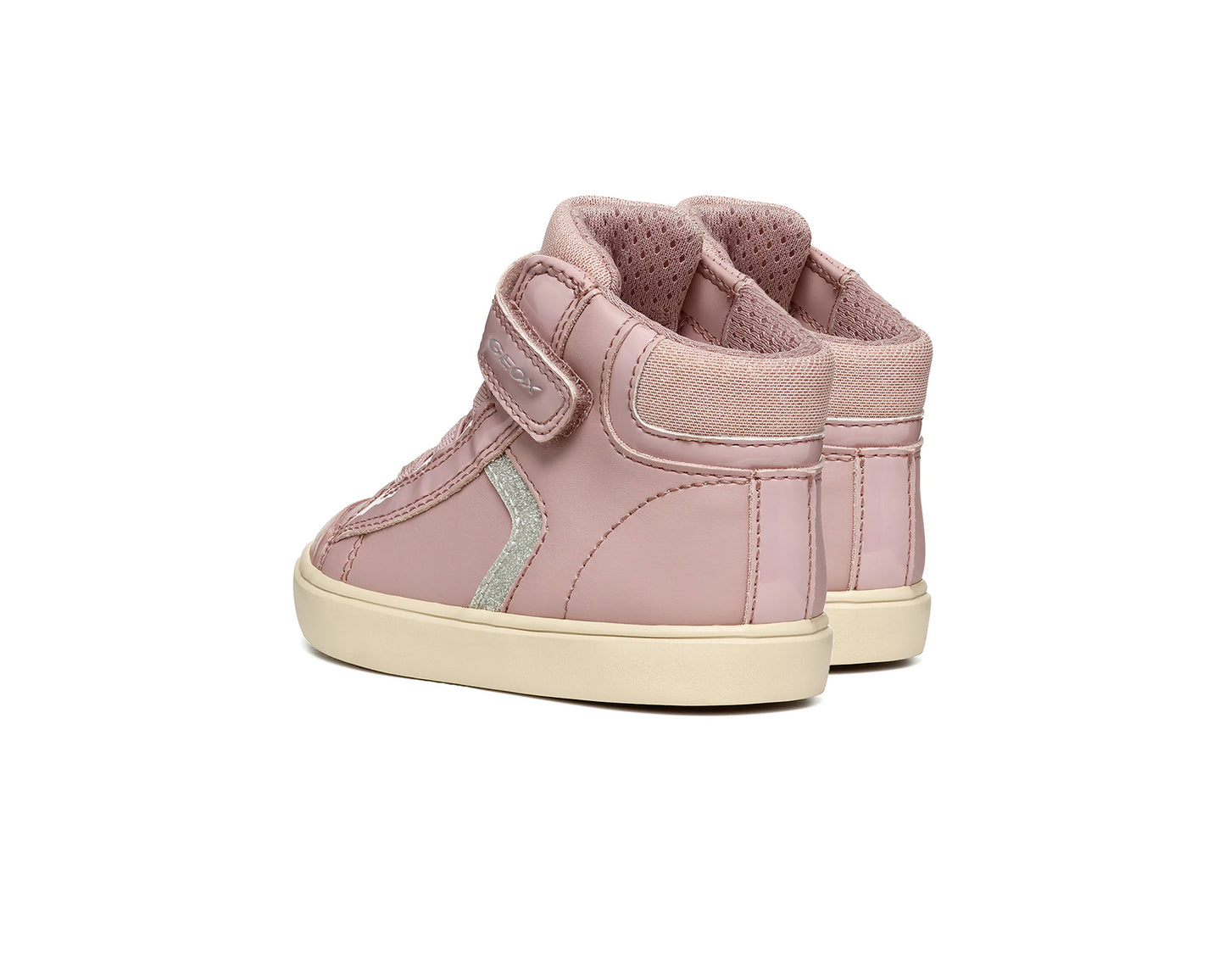 GEOX Girl Pink Breathable high-top Sneakers with Removable Insole B461MA