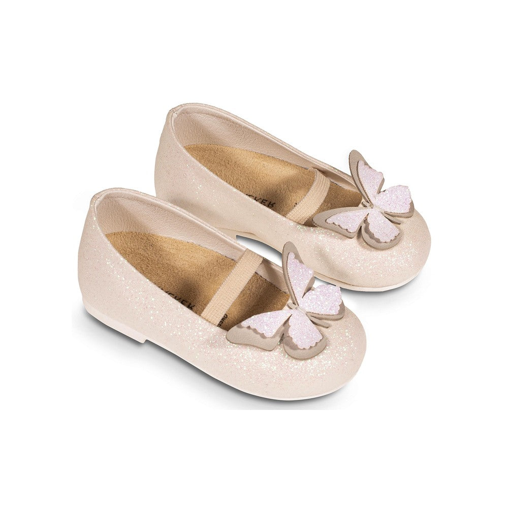 BABYWALKER 4829 Glitter Butterfly Girls Baby Walker Shoes