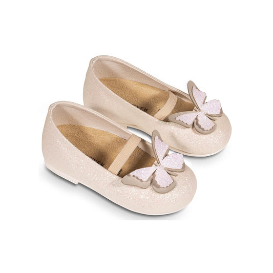 BABYWALKER 4829 Glitter Butterfly Girls Baby Walker Shoes