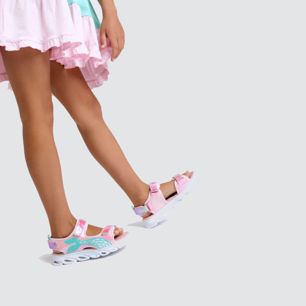Conguitos Pink Siren Light-Up Sandals for Kids - Comfortable & Breathable