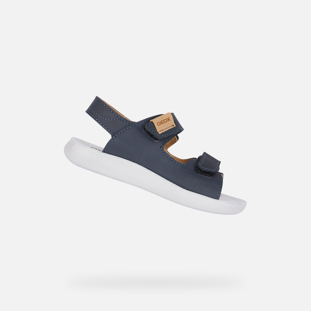 Geox LIGHTFLOPPY Junior Boy's Navy Sandals: Breathable, Comfortable, Easy-Wear Straps