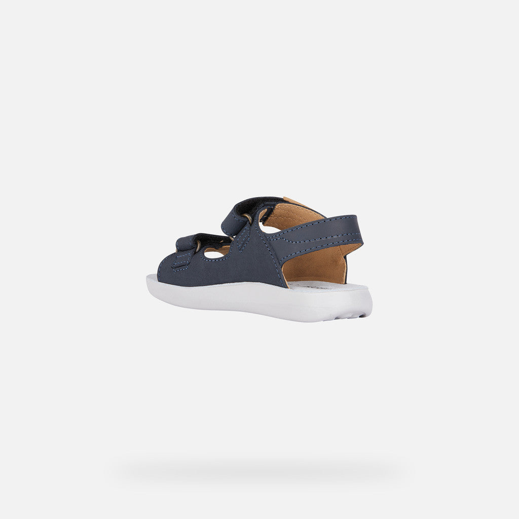 Geox LIGHTFLOPPY Junior Boy's Navy Sandals: Breathable, Comfortable, Easy-Wear Straps