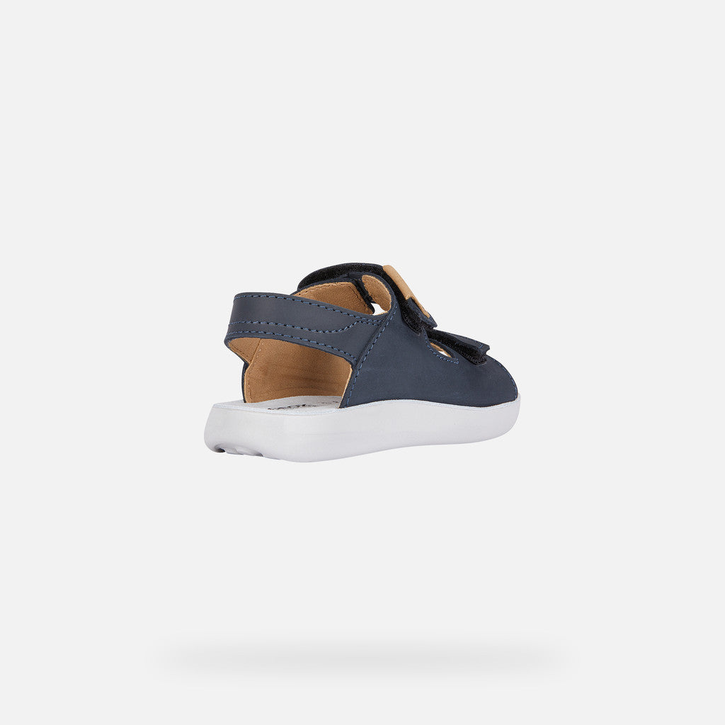 Geox LIGHTFLOPPY Junior Boy's Navy Sandals: Breathable, Comfortable, Easy-Wear Straps