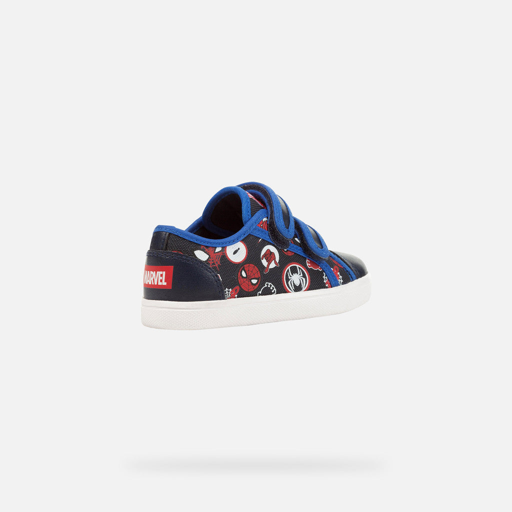 Geox Kilwi Baby Spider-Man Navy Royal Breathable Flexible Low-Cut Sneakers