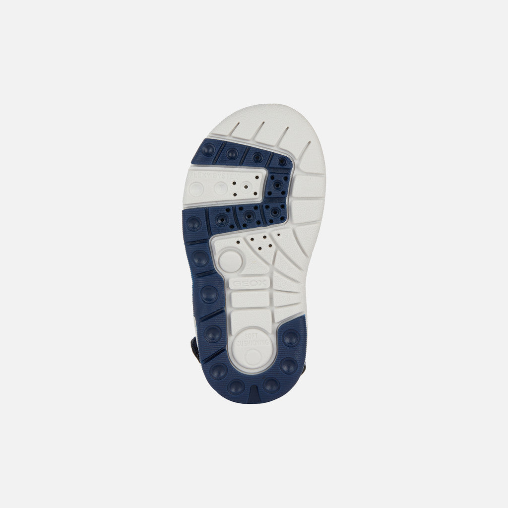 Geox Multy Toddler Boy's Navy Red Breathable Water-Resistant Active Sandals