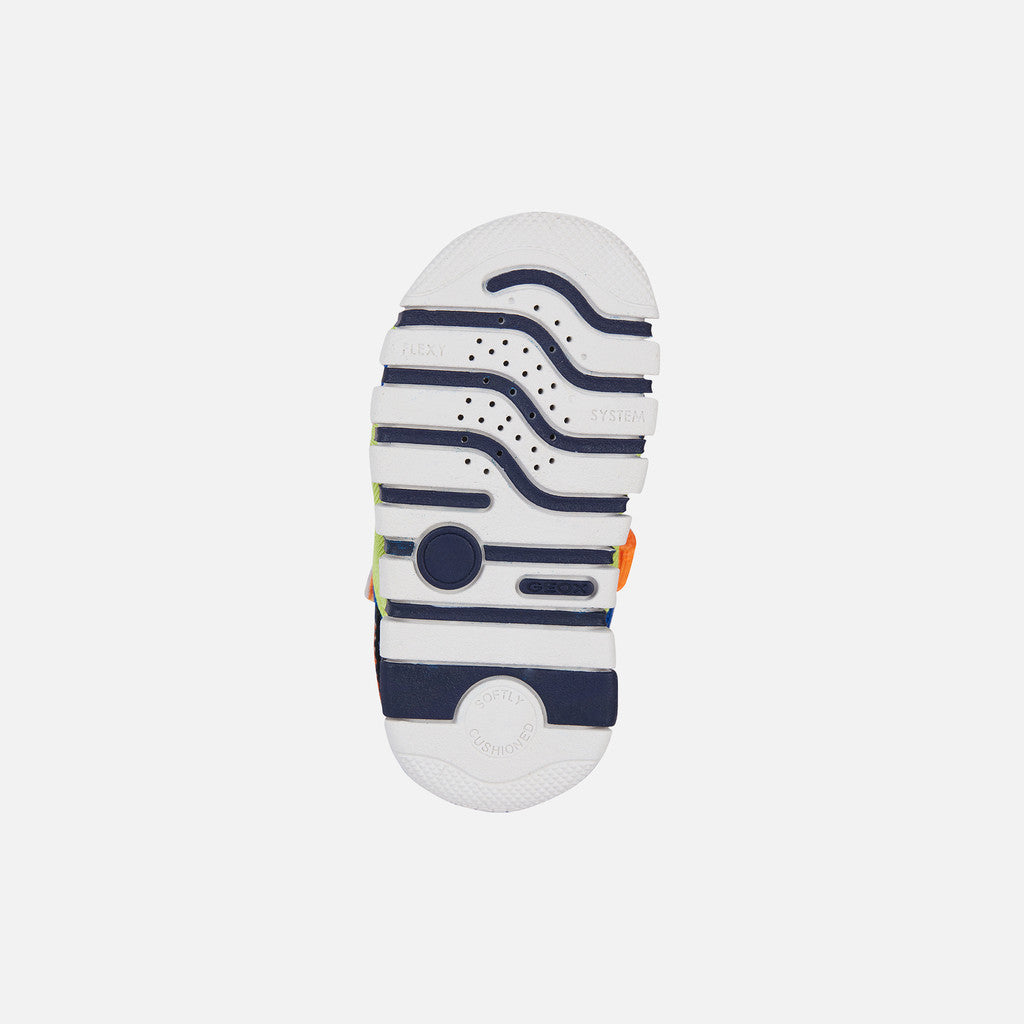 Geox Iupidoo Royal Orange Flexible Breathable First-Steps Baby Boy Sandals