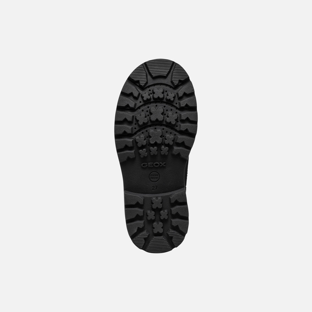 Shaylax Junior Black Chelsea Boots for Kids with Durable Lug Sole