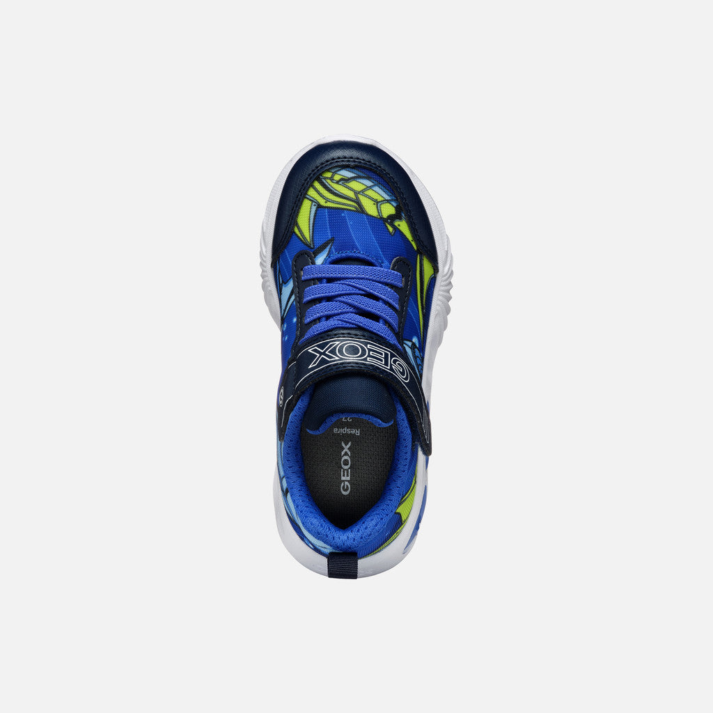 Geox Boy's light-up Sneakers and Breathable Waterproof Sole J45DZB