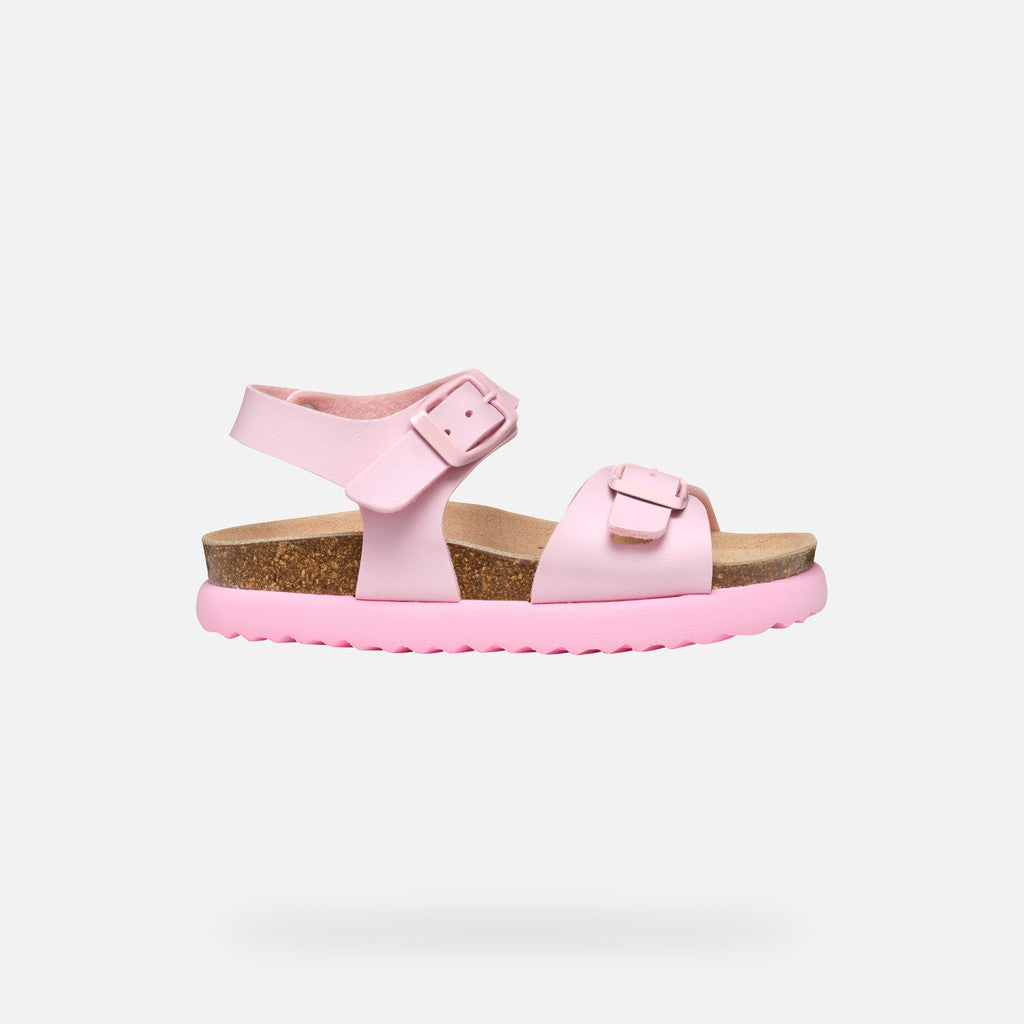 Geox Bubblebow Girl's Light Pink Sandals: Lightweight, Flexible, and Comfortable for Warm Weather