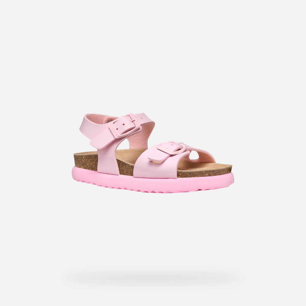 Geox Bubblebow Girl's Light Pink Sandals: Lightweight, Flexible, and Comfortable for Warm Weather