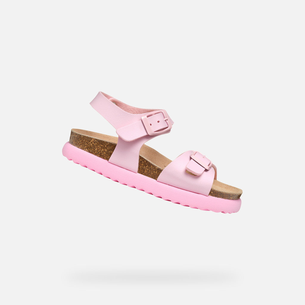 Geox Bubblebow Girl's Light Pink Sandals: Lightweight, Flexible, and Comfortable for Warm Weather