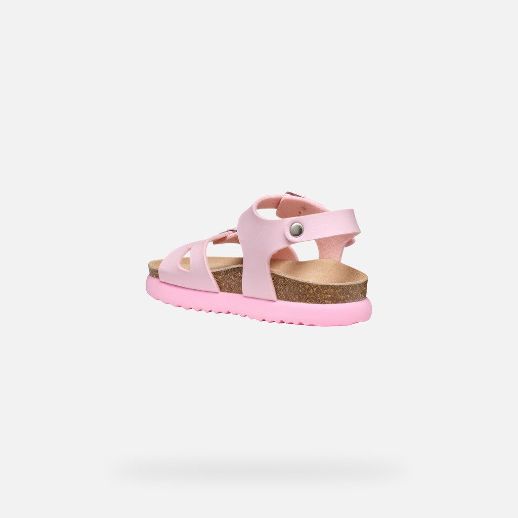 Geox Bubblebow Girl's Light Pink Sandals: Lightweight, Flexible, and Comfortable for Warm Weather