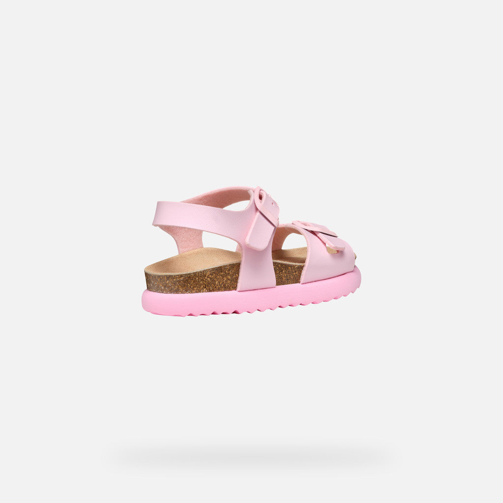 Geox Bubblebow Girl's Light Pink Sandals: Lightweight, Flexible, and Comfortable for Warm Weather