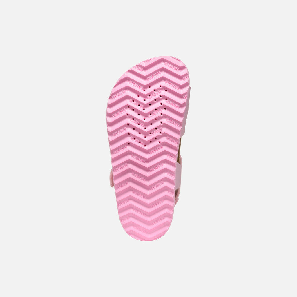 Geox Bubblebow Girl's Light Pink Sandals: Lightweight, Flexible, and Comfortable for Warm Weather