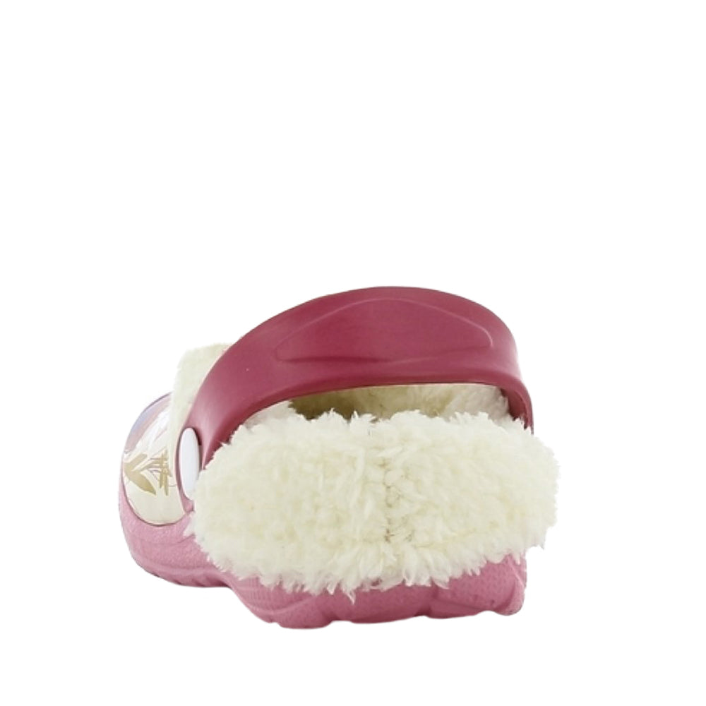 Frozen Kids Purple Clog Slippers Size 24-32 with Plush Interior